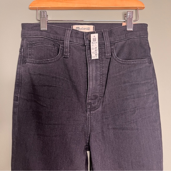 Madewell Black Roadtripper High Rise Jeans Size 24 Stretch Denim NWT - Picture 5 of 10